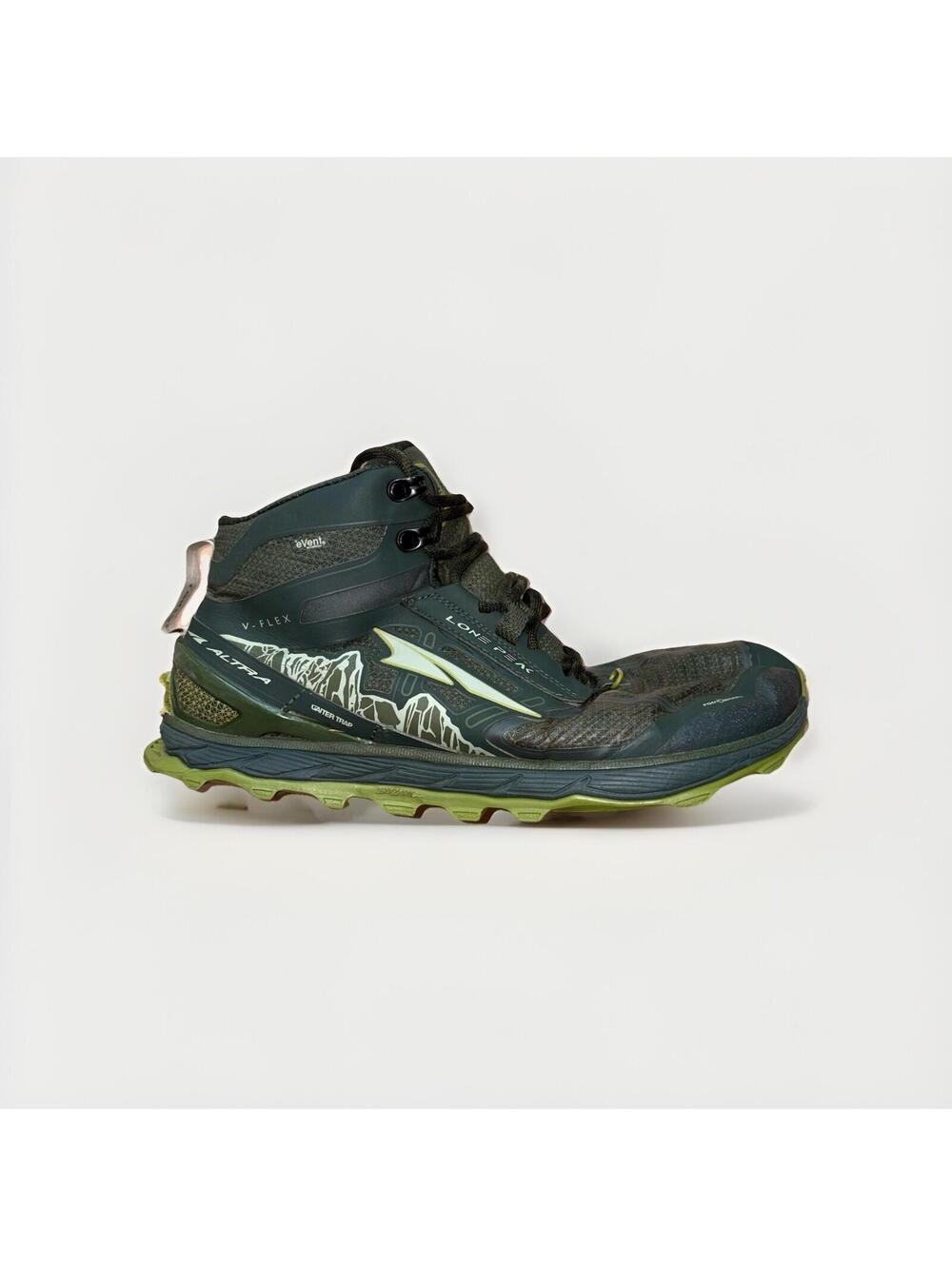 Altra Lone Peak 4 Mid RSM Waterproof Hiking Boots Men’s Size 11 Green